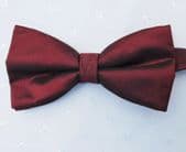 Red silk bow tie St Michael made in the UK M&S fits collar sizes up to 18.5"  DF